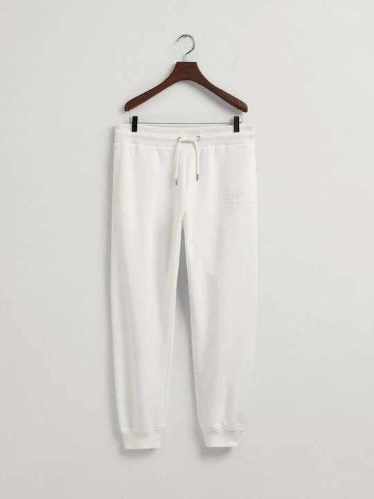 Cargo Sweatpants with Elastic White