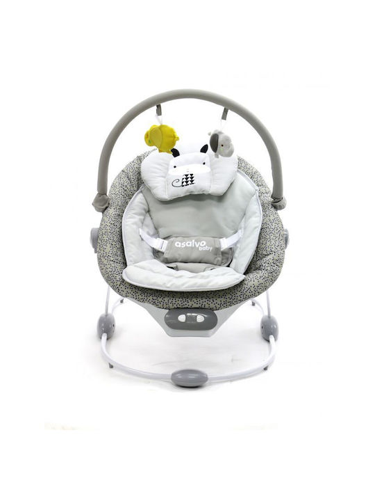 Asalvo Electric Baby Relax Nordic with Music and Vibration Gray for Child up to 9kg