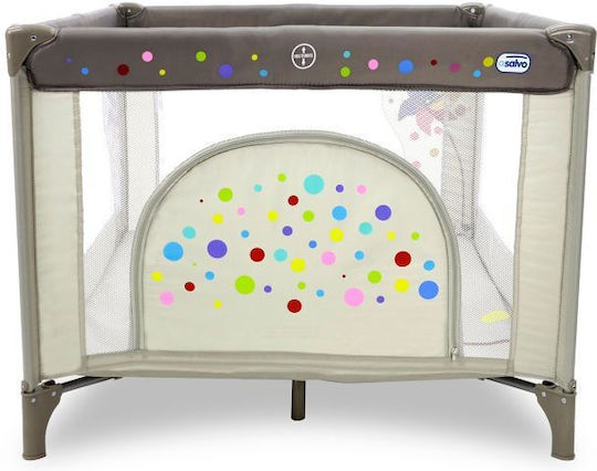 Asalvo Playpen Square Windmill Park Gray 97x97cm