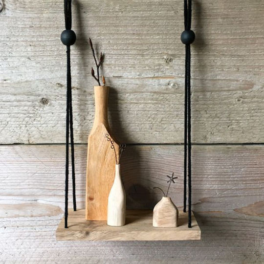 Synchronia Βάζο Ξύλινο Καφέ Φ5xΥ20cm Synchronia Βάζο Ξύλινο Καφέ Φ5xΥ20cm