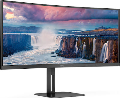 AOC CU34V5C Ultrawide VA Curbat Monitor 34" QHD 3440x1440 cu Timp de Răspuns 4ms GTG