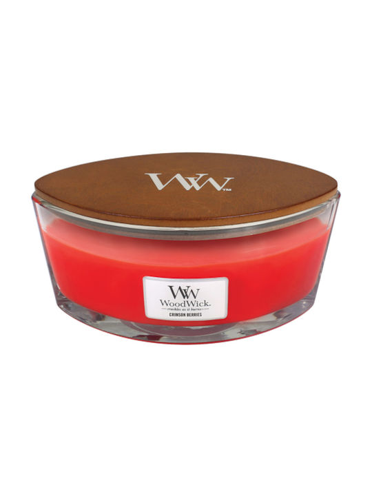 WoodWick Scented Candle Jar with Scent Crimson Berries Red 453.6gr 1pcs