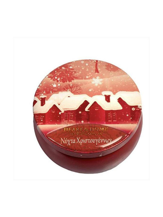 Heart & Home Christmas Metallic Burgundy Candle