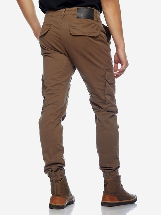 Brokers Jeans Herrenhose Cargo Elastisch Cigar