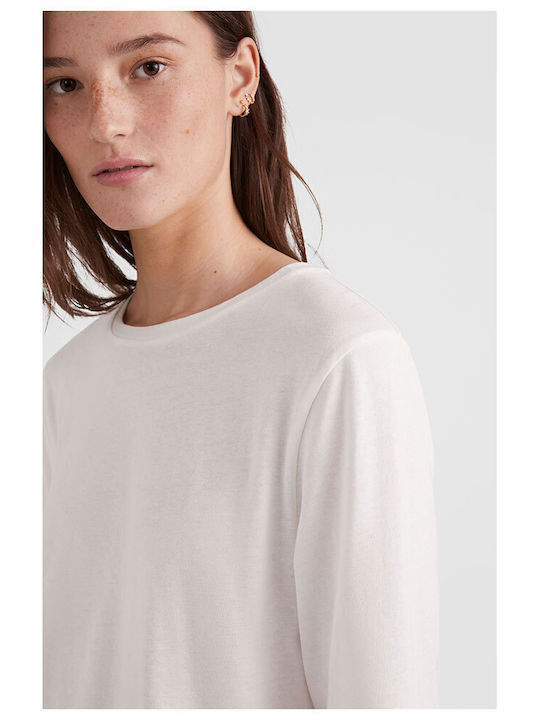 Essential Women's Cotton Long Sleeve White Top