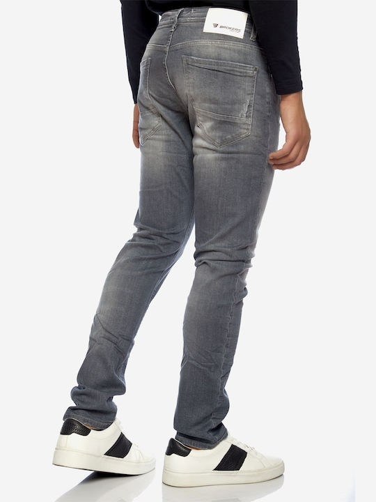 Brokers Jeans Herren Jeanshose in Slim Fit Gray