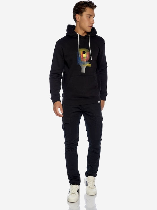 Trousers Cargo Elastic in Regular Fit Black