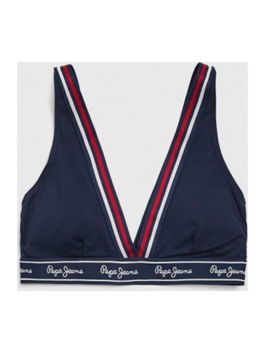 Pepe Jeans Women's Bralette Bra Navy Blue
