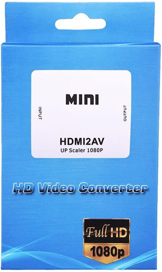 Powertech Конвертор HDMI женски към RCA женски Бял 1бр CAB-H082