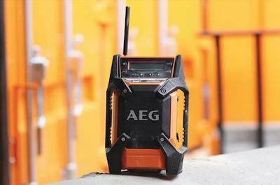 AEG BR 1218C Portable Radio Battery DAB+ Orange