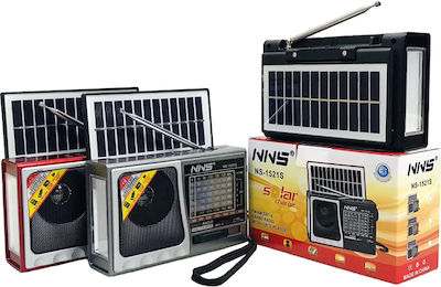 NNS NS-1521S Radio de masă Solar cu USB Negru