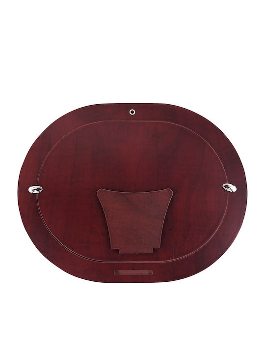 Slevori Cutie pentru Coroană de Nuntă Oval Argintiu 29x23εκ.