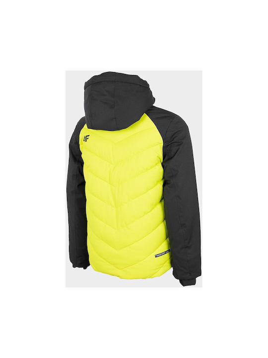 4F Kids Sports Jacket short Hooded Yellow