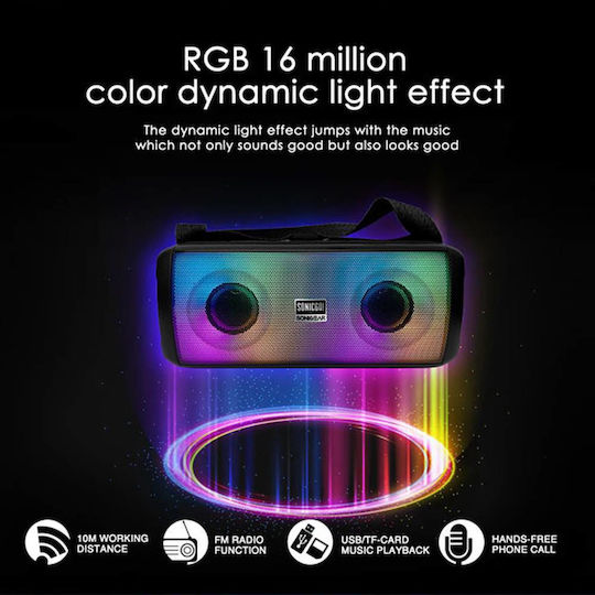 Sonic Gear Sonicgo 3 Lautsprecher SONICGO3RGB Schwarz