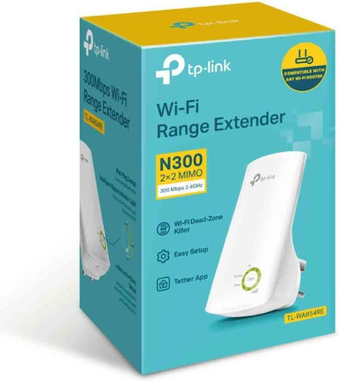 TP-LINK TL-WA854RE v4 WiFi Extender Single Band (2.4GHz) 300Mbps