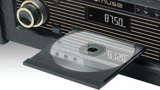 Muse MT-115W MT-115W Πικάπ με Προενίσχυση και Ενσωματωμένα Ηχεία Μαύρο