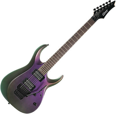Cort X Series 300 Ηλεκτρική Κιθάρα 6 Χορδών με Ταστιέρα Rosewood και Σχήμα ST Style Flip Purple