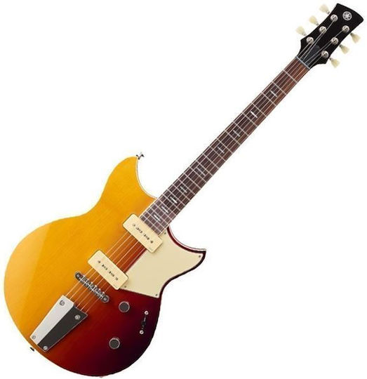 Yamaha Revstar RSS02T Electric Guitar SG with 2xP90 Pickup Configuration Sunset Burst with Case