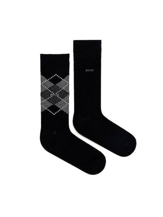 Hugo Boss Men's Socks Black 2Pack