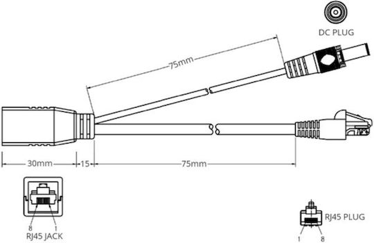 05.02.0110 PoE-Adapter Splitter