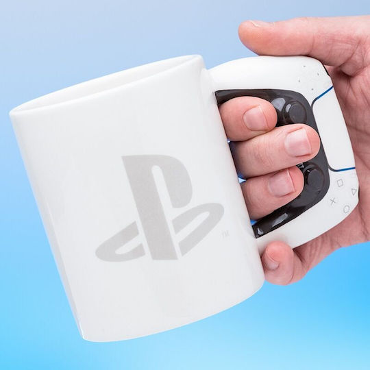Paladone Playstation Shaped Κούπα Κεραμική Λευκή 480ml