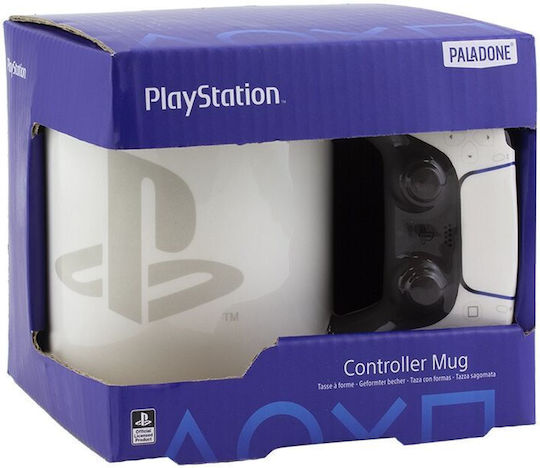 Paladone Playstation Shaped Κούπα Κεραμική Λευκή 480ml