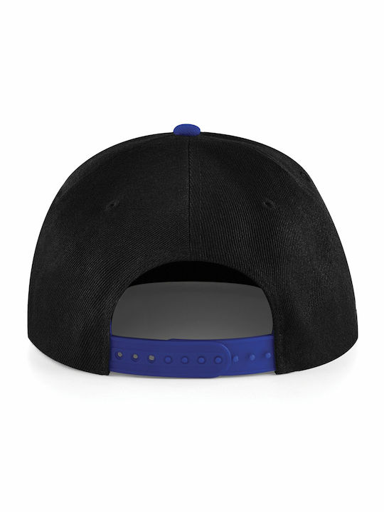 Beechfield Men's Snapback Cap Black/Bright Royal