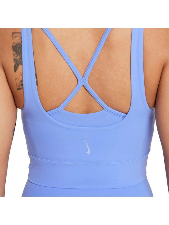 Dri-Fit Yoga Luxe Damen Sport-BH Hellblau