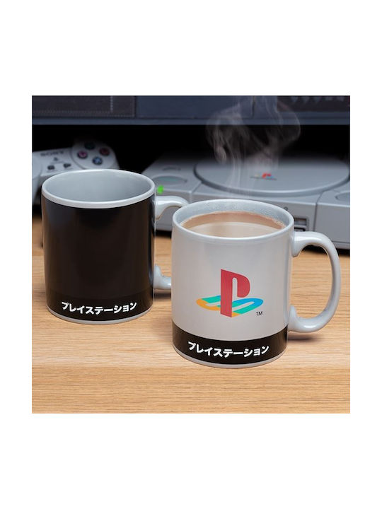 Paladone Playstation Heritage Heat Change Mug Ceramic Black