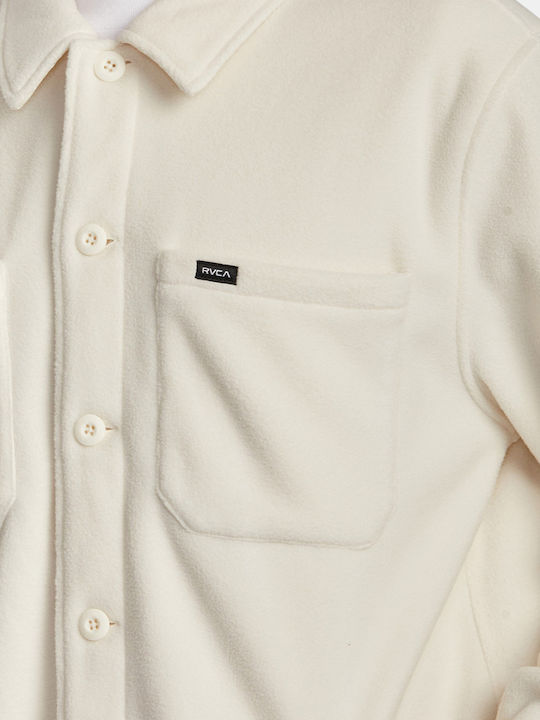 Μακρυμάνικo Overshirt Λευκό