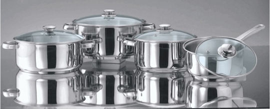 Veltihome Βαθιά Ανοξείδωτη Κατσαρόλα 24cm