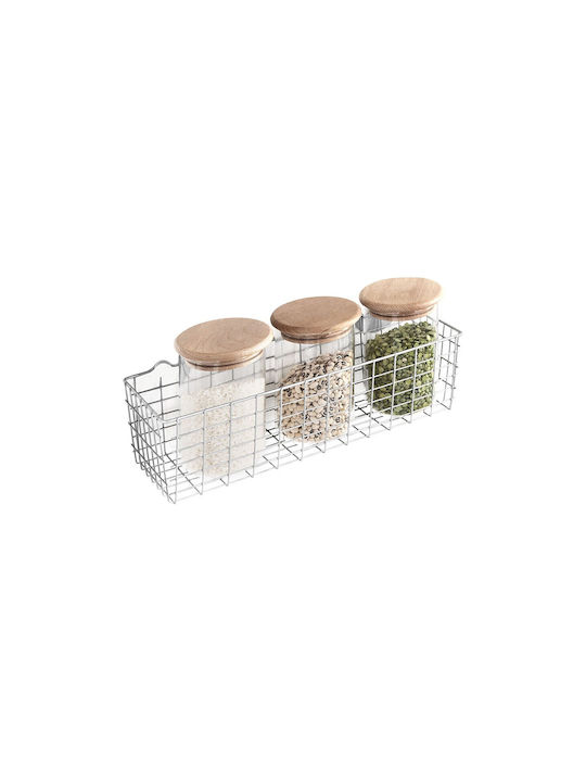 Metaltex Koala Kitchen Organizer Racks Metallic in Silver Colour 9x12x12cm