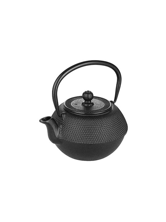 Dinox Teapot with Filter Cast Iron in Black Color 400ml