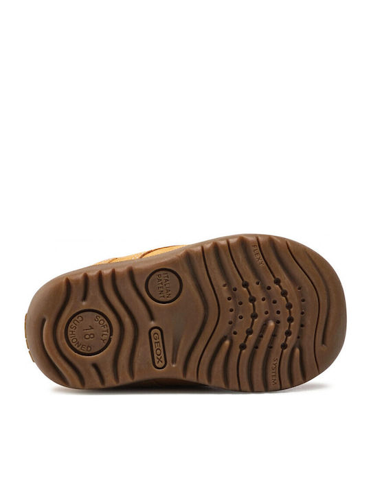 Macchia Anatomical Leather Kids Boots with Velcro Biscuit