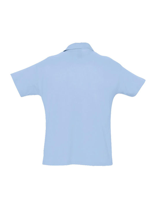 Sol's Summer Ii Men's Short Sleeve Promotional T-Shirt Sky Blue