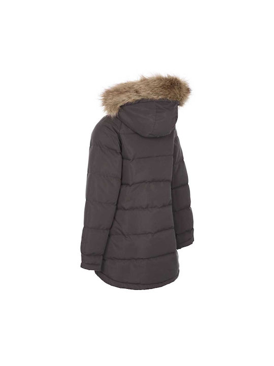 Trespass Kinderparka Lang mit Kapuze Gray