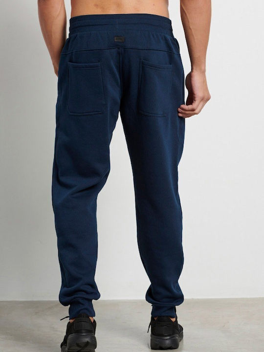 BodyTalk Men's Sweatpants with Rubber Navy Blue