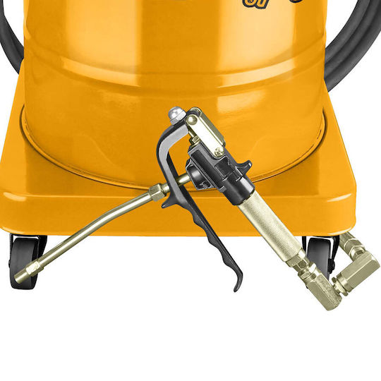 Ingco Air Pressure Sprayer Wheeled Grease Gun Flexible Pipe 30lt 6.2bar 5m