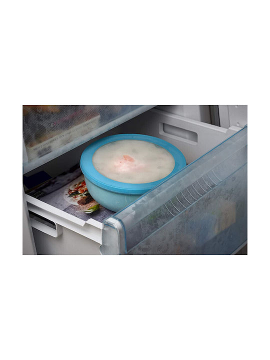 Mepal Cirqula Round Lunch Box Plastic Nordic Blue 3pcs
