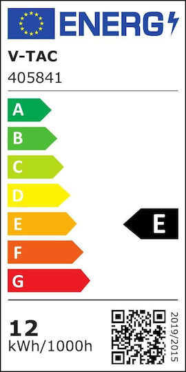V-TAC Wandmontierte Außenleuchte LED IP65 10W mit Natürliches Weiß Licht 61x10x7.5εκ.