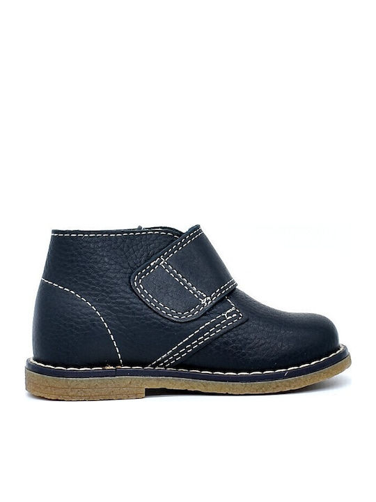 Kids Boots with Velcro Navy Blue