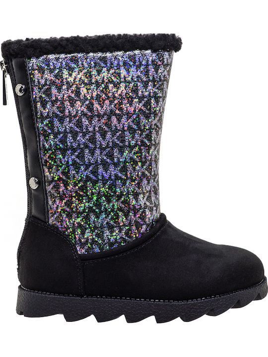 Kids Boots with Zipper Black