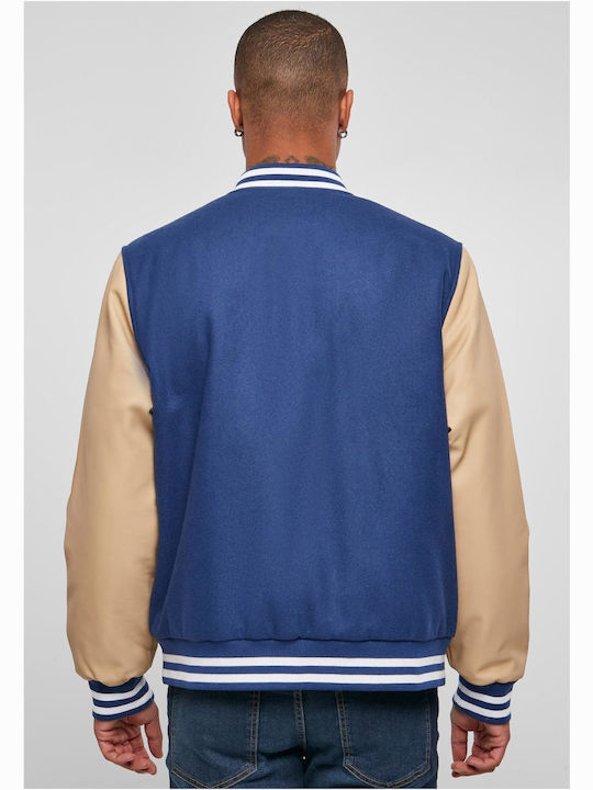 Urban Classics Men's Bomber Jacket Blue