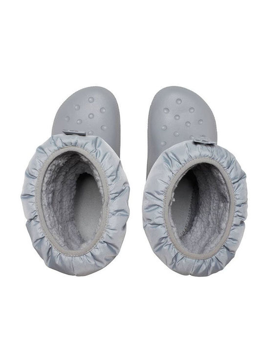Classic Neo Puff Kids Snow Boots Gray