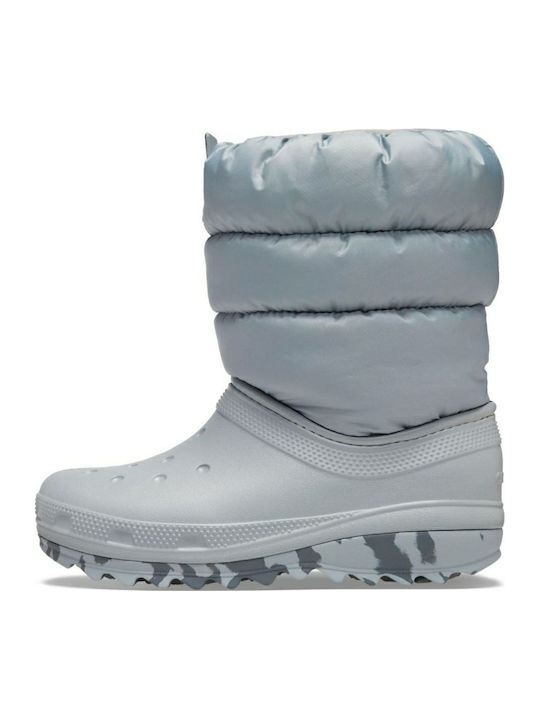 Classic Neo Puff Kids Snow Boots Gray