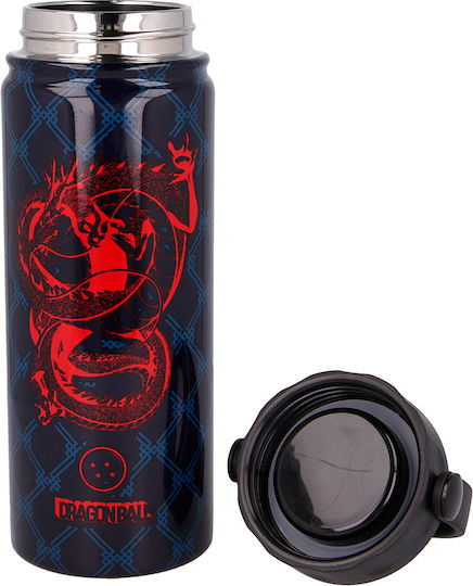 Stor Dragon Ball Kids Water Bottle Thermos Dragon Stainless Steel with Screw Cap Non Spill Black 530ml