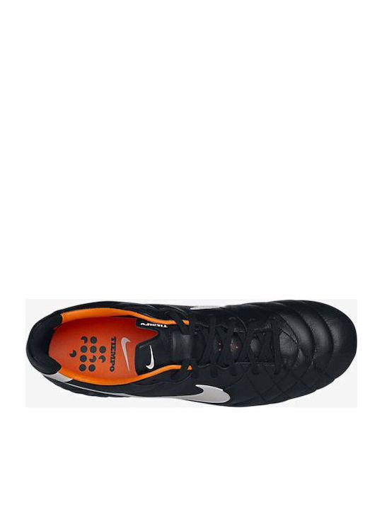 Nike Tiempo Legend IV Fußballschuhe mit Stollen Schwarz
