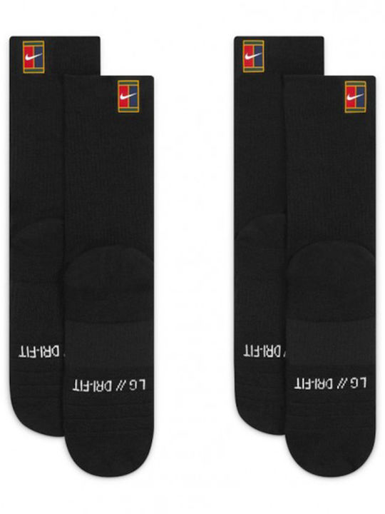 Nike Court Multiplier Cushioned Тенис Чорапи Черни 1 чифт