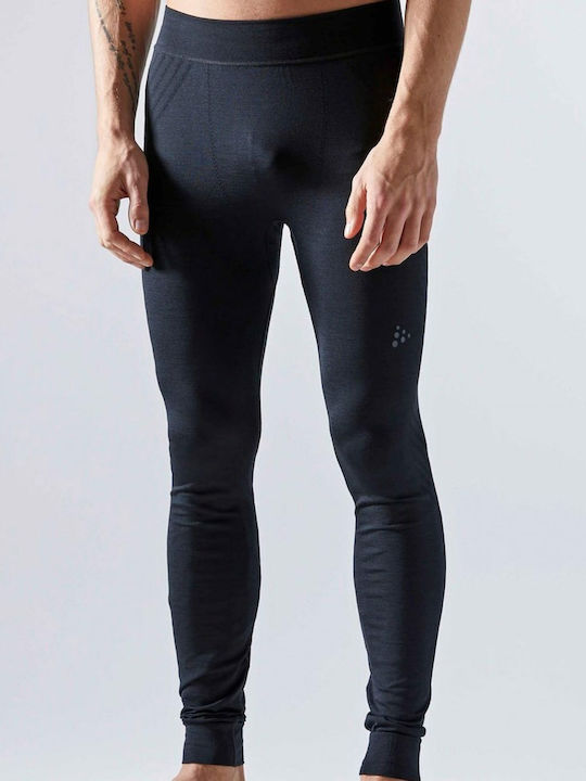 Craft Fuseknit Comfort Ανδρικό Ισοθερμικό Παντελόνι Μαύρο