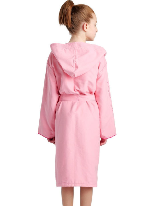 Arena Zeal Plus Jr 005309-300 Kids Swimming Bathrobe Pink